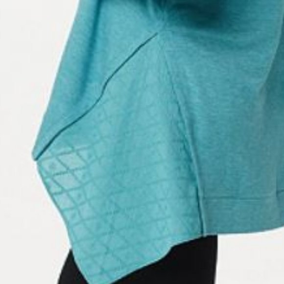 LOGO Pullover Hoodie with Side Godets 1545 - Picture 3 of 3